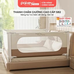 Thumbnail Thanh Chắn Giường PAKEY Cao Cấp SB2 Phong Cách Hàn Quốc Nhiều Kích Thước Cho Bé, Chặn Giường An Toàn Cho Trẻ 1