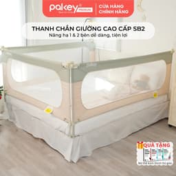 Thumbnail Thanh Chắn Giường PAKEY SB2 Cao Cấp Nâng Hạ Một Bên Dễ Dàng, Hàng Rào Giường An Toàn Cho Bé Yêu- Bảo Hành Trọn Đời 1