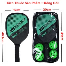 Thumbnail Bộ 2 Vợt Pickleball Gỗ In UV Bền Đẹp Kèm 4 Bóng 26 Lỗ Nhựa PE Độ Nảy Chuẩn Thi Đấu Pickleball Hãng Amalife 4