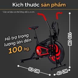 Thumbnail MALL -BG- Xe đạp tập thể dục thể dục tại chỗ tay chân kết hợp mẫu 8701-Xanh Lá 3