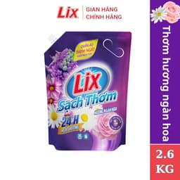 Thumbnail Nước giặt Lix sạch thơm hương ngàn hoa TÚI sạch nhanh vết bẩn N7403, N7402 thơm và lưu hương hơn 1