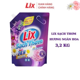 Thumbnail Nước giặt Lix sạch thơm hương ngàn hoa TÚI sạch nhanh vết bẩn N7403, N7402 thơm và lưu hương hơn 2