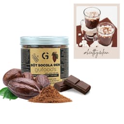 Thumbnail Bột socola đen nguyên chất GUfoods - 100% bột cacao, Giàu chất chống oxy hóa, Eat clean, Healthy, Làm đẹp (hũ 150g) 1