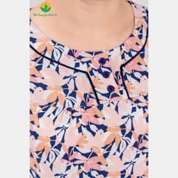 Thumbnail Bộ lanh trung niên mặc nhà Việt Thắng mềm mịn, thoáng mát , quần lửng áo cộc tay họa tiết - B06.5050 2