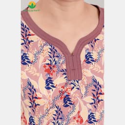 Thumbnail Bộ lanh trung niên mặc nhà Việt Thắng, áo cộc tay cổ phối quần lửng thoải mái, mát mẻ B06.5062 3
