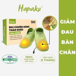 Thumbnail Đai Chườm Nóng Thảo Dược Bàn Chân Hapaku, Giảm Nhức Mỏi Tê Lạnh Bàn Chân, Làm Nóng Bằng Điện 1