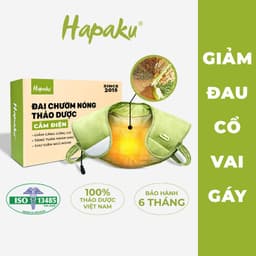 Thumbnail Đai Chườm Nóng Thảo Mộc Vai Gáy Hapaku, Giảm Căng Cứng Cơ, Massage Cổ Vai Gáy Giảm Đau, Thoái Hóa Đốt Sống Cổ 1