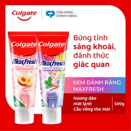 Thumbnail Kem đánh răng Colgate MaxFresh Hương nhiệt đới, tinh thể cầu vồng the mát 100g/ tuýp 3