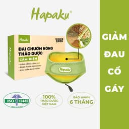 Thumbnail Đai Chườm Thảo Dược Cổ Gáy Hapaku, Giảm Đau Nhức Mỏi Cổ Gáy, Thư Giãn Ngủ Ngon 1