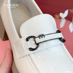 Thumbnail Giày Loafer nữ HÀ HUYỀN da bóng gót vuông 5cm - LF170 4