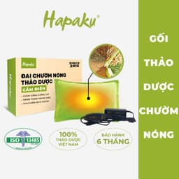 Thumbnail Gối Thảo Dược Chườm Nóng Hapaku, Giảm Đau Vai Gáy, Nhức Mỏi Lưng Bụng, Giảm Đau Bụng Kinh 1