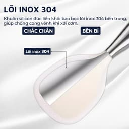Thumbnail Muỗng xới cơm chống dính tay cầm inox 304 DandiHome 3