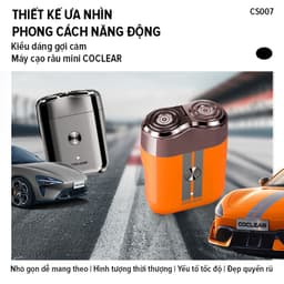 Thumbnail Máy cạo râu mini coclear CS007 thiết kế động cơ tốc độ cao, cạo khô và nước, pin sử dụng đến 2 tháng, bảo hành một năm 2