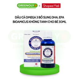 Thumbnail Dầu Cá Omega 3 Bioamicus Bổ Sung DHA, EPA Giúp Tăng Cường Trí Não, Giúp Bé Sáng Mắt 30ml 2