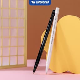 Thumbnail Bút chì bấm Hoshi Thiên Long PC-037/HS công nghệ Nhật Bản - viết chì ngòi 0.5mm thiết kế tối giản, sẵn gôm trên nắp 3