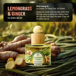 Thumbnail Nước Hoa Ô Tô Mùi Sả Gừng Lemongrass & Ginger HENY GARDEN - Nước Hoa Xe Hơi, Tinh Dầu Thơm Xe Ô Tô Khử Mùi, Chống Say Xe 2