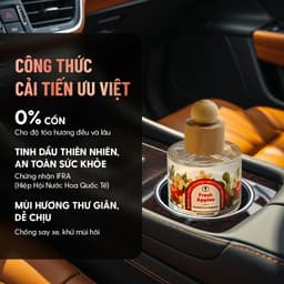 Thumbnail Nước Hoa Ô Tô Mùi Sả Gừng Lemongrass & Ginger HENY GARDEN - Nước Hoa Xe Hơi, Tinh Dầu Thơm Xe Ô Tô Khử Mùi, Chống Say Xe 3