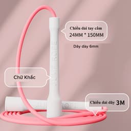Thumbnail Dây Nhảy Tốc Độ Dài 3m Dày 6mm Nhựa Dẻo Dai PVC Dây Nhảy Tập Thể Lực Tập Cadio Tại Nhà Chọn Màu Chính Hãng Amalife 2