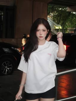 Thumbnail Áo thun NELLY - COUPLE "HER-HIM" 100% cotton 260gsm Premium -Tay Lỡ Form Rộng Oversize Nam Nữ 3
