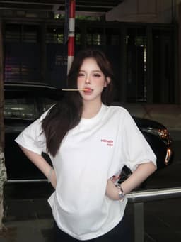 Thumbnail Áo thun NELLY - COUPLE "HER-HIM" 100% cotton 260gsm Premium -Tay Lỡ Form Rộng Oversize Nam Nữ 4