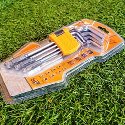 Thumbnail Bộ 9 chìa lục giác thép CRV cao cấp HHK12091 đầu lục giác và đầu bi tròn 4