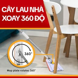 Thumbnail Bộ Cây Lau Nhà KITIMOP PRO MAX - Thùng Lau Nhà Tự Vắt Thông Minh, Chổi Lau Nhà Xoay 360 Độ, Lau Sàn Làm Sạch 4