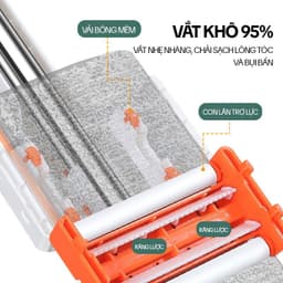 Thumbnail Cây Lau Nhà Tự Vắt KITIMOP WHITE 42CM – Chổi Lau Nhà Tự Vắt Thông Minh Xoay 360 Độ, Lau Sàn Làm Sạch 2