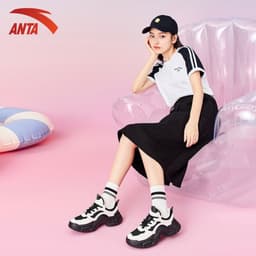 Thumbnail Giày thời trang thể thao nữ Bunny Casual ANTA 9224B8821 Giày Sneaker nữ đế cao 5cm 4