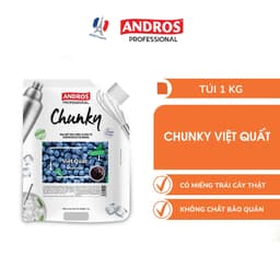 Thumbnail Mứt Pha Chế Việt Quất - Có miếng trái cây thật - Nguyên liệu pha chế -  ANDROS CHUNKY - 1kg 2