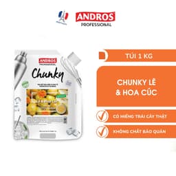Thumbnail Mứt Pha Chế Lê & Hoa cúc - Có miếng trái cây thật - Nguyên liệu pha chế - ANDROS CHUNKY - 1kg 2