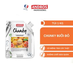 Thumbnail Mứt Pha Chế Bưởi đỏ & Yuzu - Có miếng trái cây thật - Nguyên liệu pha chế -  ANDROS CHUNKY - 1kg 2