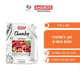 Thumbnail Mứt Pha Chế Lựu & Nha Đam - Có Miếng Trái Cây Thật - Nguyên liệu pha chế - ANDROS CHUNKY - 1 KG 2
