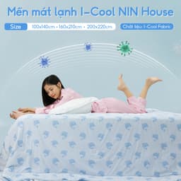 Thumbnail Mền lạnh I Cool Advance NIN House đủ màu sắc cho bé size 100x140cm | Chăn chần Ice Silk 2