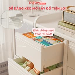 Thumbnail Kệ Đựng Đồ Đa Năng PAKEY Phong Cách Hàn Quốc Nhiều Ngăn, Tủ Để Đồ Sơ Sinh Dung Tích Lưu Trữ Lớn (Có Tấm Hậu) 3