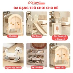 Thumbnail Quây Cũi Nhựa Full PAKEY Gấu Mặt Trăng Tích Hợp Nhiều Trò Chơi Cho Bé, Chiều Cao Vượt Trội 65cm - Bảo Hành Trọn Đời 3