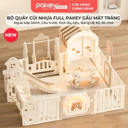 Thumbnail Quây Cũi Nhựa Full PAKEY Gấu Mặt Trăng Tích Hợp Nhiều Trò Chơi Cho Bé, Chiều Cao Vượt Trội 65cm - Bảo Hành Trọn Đời 1