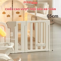 Thumbnail Quây Cũi Nhựa Full PAKEY Gấu Mặt Trăng Tích Hợp Nhiều Trò Chơi Cho Bé, Chiều Cao Vượt Trội 65cm - Bảo Hành Trọn Đời 4