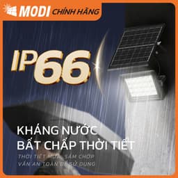 Thumbnail Đèn Năng Lượng Mặt Trời MODI SOLAR 100W 200W 300W, Chống Nước IP65, Điều Khiển Từ Xa, Chế Độ Tự Động 4