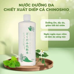 Thumbnail Nước Hoa Hồng Chiết Xuất Diếp Cá Tía Tô Chinoshio Dokudami Natural Skin Lotion Nhật Bản 500ml 2