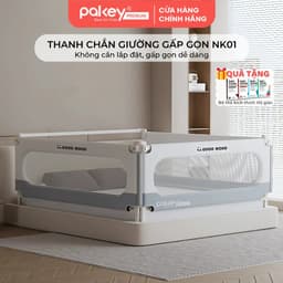Thumbnail Thanh Chắn Giường Gấp Gọn PAKEY NK01 Thiết Kế Nâng Cấp Không Cần Lắp Đặt Chắc Chắn Cho Bé, Chặn Giường Nâng Hạ 1 Bên 1