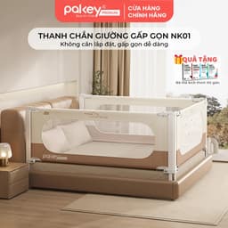 Thumbnail Thanh Chắn Giường Gấp Gọn PAKEY NK01 Không Cần Lắp Ráp, Chốt Khóa Vặn An Toàn Cho Bé - Bảo Hành Trọn Đời 1