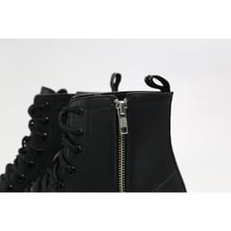 Thumbnail Giày Chunky Combat Boots da khóa kéo thời trang INICHI G1111 da lì loại tốt 2