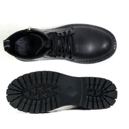 Thumbnail Giày Chunky Combat Boots da khóa kéo thời trang INICHI G1111 da lì loại tốt 3
