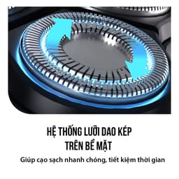 Thumbnail máy cạo râu điện Coclear HS308   Lưới dao kép 3D, sạc qua type-C, sạc nhanh,có dao cạo phần tóc mai, bảo hành 1 năm 4