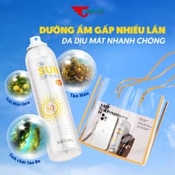 Thumbnail Xịt Chống Nắng Crystal Sun RECIPE Spray Hàn Quốc SPF50+ PA+++ 80ml/ 180ml Chống Nắng Cho Mặt & Body 2