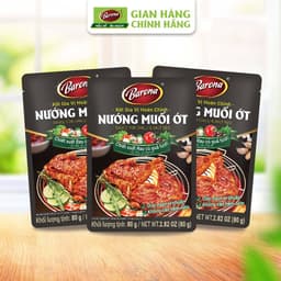 Thumbnail Combo 3 Gói Gia Vị Nướng Muối Ớt Barona 80g ướp ngon chuẩn vị không cần nêm nếm 1