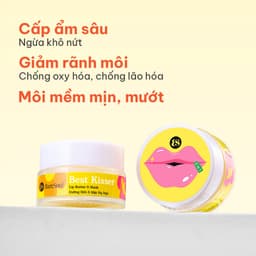 Thumbnail Mặt nạ ngủ môi kiêm son dưỡng môi, dưỡng ẩm hỗ trợ cấp ẩm, mềm mượt môi Baresoul Best Kisser Lip Butter & Mask 10g 1