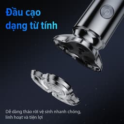Thumbnail máy cạo râu điện Coclear HS921   Lưới dao kép 3D, sạc nhanh USB/type-C, cạo khô hoặc ướt đều được, bảo hành 1 năm 3