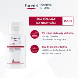 Thumbnail Sữa Rửa Mặt Dịu Nhẹ Cho Da Nhạy Cảm Eucerin pH5 Sensitive Skin Facial Cleanser 100ml 2