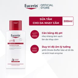 Thumbnail Sữa tắm cho da cơ thể nhạy cảm Eucerin pH5 Sensitive Skin Washlotion 200ml 1